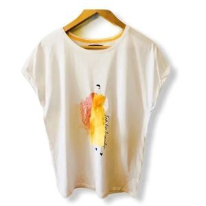 Mohito Girl With Yellow Dress Womens Top